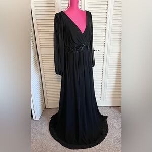 Ever Pretty Black Long Sleeve Dress
